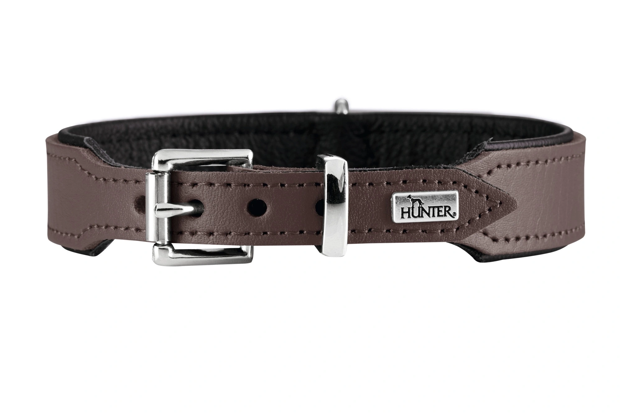 Hunter Basic halsbånd str.55 Brun - 41,0-49,0 cm
